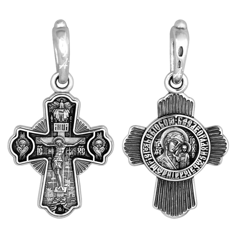 грузинский крест нино. валаамский крестик нательный. крестик черненое серебро. серебряный мужской крест 15гр. православный крест с николаем чудотворцем.